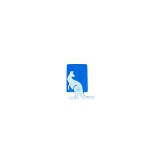 Patch en caoutchouc PVC souple personnalisé en forme de kangourou, étiquette animale 3D pour vêtements d'enfants - Product Image 1