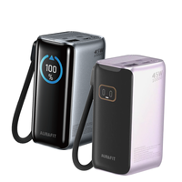Power Bank Portabel 45W 10000mAh Ultra-Tipis Kapasitas Tinggi Pengisian Cepat Tahan Air dengan Pengisian Nirkabel dan Layar LED