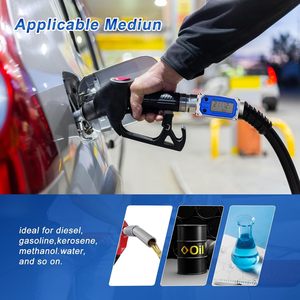 3/4インチデジタル可変面積式水流量計 OEM アルミ製 防水 2.5-31GPM 1%精度 GAL QTS PTS L m単位 WD WDWL-25 - Product Image 6