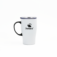 Tasses à café isothermes en acier inoxydable 304 à double paroi de 16 oz, écologiques, avec couvercle à pression, idéales pour les cadeaux d'affaires – Vente chaude