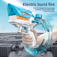 Jouet d'été populaire : Pistolet à eau électrique automatique haute pression en forme de requin pour enfants