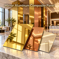 Panneau composite en aluminium de 3 mm 4x8 pieds pour plafonds commerciaux
