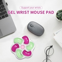 Tapis de souris pour clavier de forme moulin à vent, dessin animé, PC, cristal vert pâle, repose-poignet transparent, tapis de souris pour jeux, tapis de souris pour la maison et le bureau