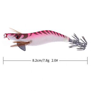 Topline japonés luminoso duro señuelos de pesca camarón Gamba calamar Jigs - Product Image 2