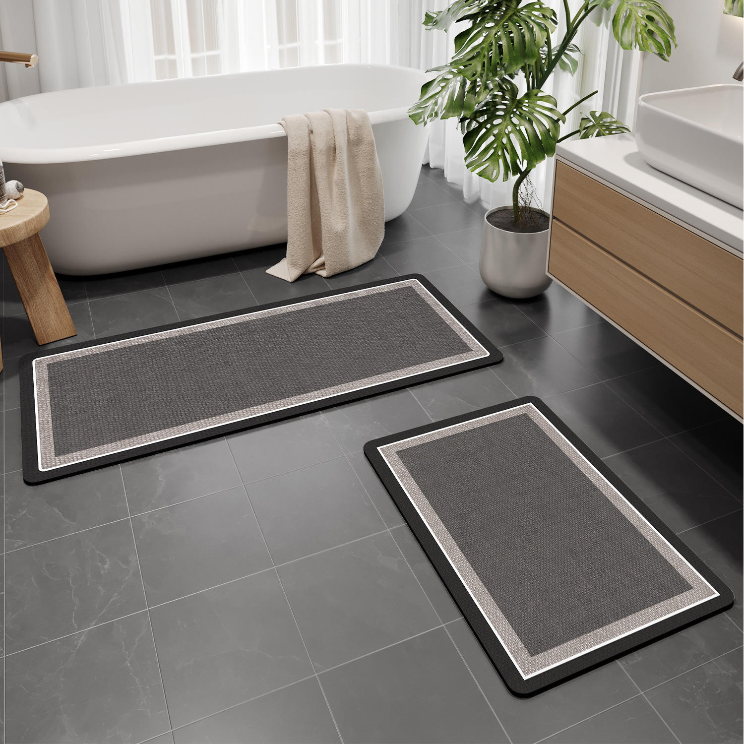 Mejora tus alfombras de baño de tierra de diatomeas - Danan