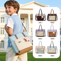 Sac fourre-tout à bandoulière tendance, imperméable, léger, grande capacité, style preppy, pour enfants, garçons, filles, étudiants