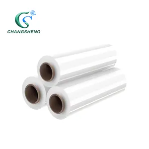 CE ROHS Certification500mm Handle Plastic Lldpe Stretch Film Wrap Jumbo Roll For Packaging