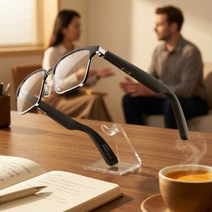 Lunettes Intelligentes Multimédias en Gros pour Lecture Audio, Enregistrement Audio et Traduction (AI), Certifiées CE RoHS FCC CCC, Idéales pour les Professionnels - Product Image 1
