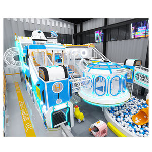 Prix usine : Ensemble de jeux d'intérieur commercial Hello Cat Naughty Castle avec trampoline, mur d'escalade, toboggans et piscine à balles - Product Image 5