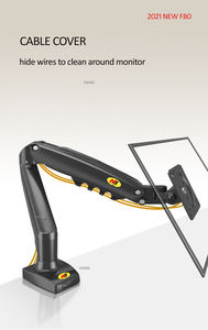 ที่ยึดจอ LCD F80ใหม่ NB 17-30 "เดสก์ท็อป LED แขนสปริงแก๊สเคลื่อนที่เต็ม2-9กก. แขนคู่ตามหลักสรีรศาสตร์ - Product Image 3