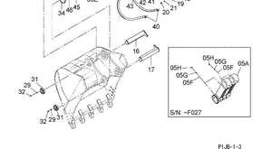 อะไหล่รถขุด บุ๊คเก็ตพิน 8104947 8100950 สำหรับเครื่องยนต์ <span class=keywords><strong>HITACHI</strong></span> ZAX870 - Product Image 6