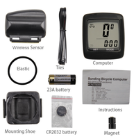 Sunding Speedometer Sepeda Tanpa Kabel, Odometer Sepeda Sepeda Sepeda Komputer, Odometer Bersepeda, Sensor Kecepatan Tahan Hujan