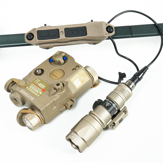 Tactical M300C LED Flashlight PEQ 15 Red Green Laser and White Light Scout Light Outdoor Lasers Pointer for 21mm Mount