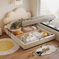 Ensemble de mobilier de chambre d'hôtel moderne de luxe 2026, ensemble de chambre à coucher moderne, ensemble de lit en cuir pour enfants