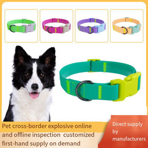 Collar de perro de <span class=keywords><strong>Pvc</strong></span> multicolor de estilo caliente 2024, collares para mascotas, correas, Collar suave impermeable de <span class=keywords><strong>Pvc</strong></span> - Product Image 2