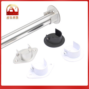 Stainless Steel Wardrobe Rod Bracket 19mm 22mm 25mm <b>28mm</b> 32mm 35mm 38mm Wall Mount Corrosion Resistant Horizontal Type - Product Image 5