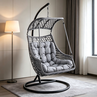 Chaise longue de jardin moderne pour extérieur avec canapé en rotin PE