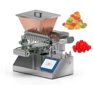 High productivity Easy to Operate Integrated Fruit Jelly Bean Gummy Candy Depositor Make Machine Production Machine