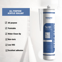 Scellant pour joints en acrylique, peignable, blanc, 600 ml, à base d'eau, séchage rapide, flexible, pour intérieur et extérieur, remplisseur de joints