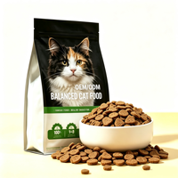 Nourriture sèche pour chats de haute qualité, 100% naturelle, personnalisée - 28% de protéines, santé digestive avec viande et fruits de mer pour toutes les races B3CM