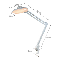 Lampe de table LED haute luminosité pour manucure et beauté, avec 10 niveaux de gradation et 5 températures de couleur, idéale pour bureau d'étude