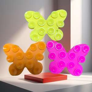 Ventose Adesive in Silicone in Offerta - Supporto per <span class=keywords><strong>Telefono</strong></span> a Doppia Faccia con Forte Presa, Forme di Farfalla/Frutta/Cuore, Versione Migliorata - Product Image 6