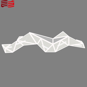 Giardino Gazebo parasole Villa all'aperto galleria d'arte durevole aeronautica in alluminio tetto in lamiera artigianale - Product Image 3