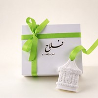Diffuseur de parfum en céramique et porcelaine, personnalisé avec logo, parfum lavande, écologique, pour voiture et armoire