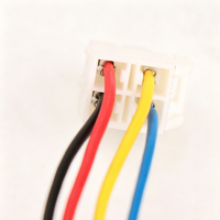 Arnés de Cables de Conexión Personalizado de 4 Pines Macho-Hembra con Conector Pre-crimpado Codificado por Colores para Conexión de Equipos Electrónicos