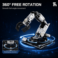 Kit de construction de bras robotique programmable STEM, jouet éducatif d'ingénierie et de construction