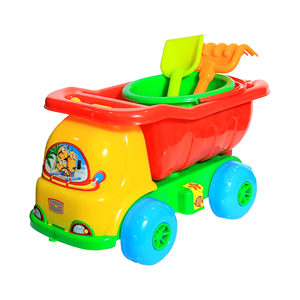 Kids <b>Beach</b> Sand Truck Toy Set with Shovel and Rake Outdoor Sandbox Play Toy - Product Image 1