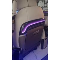 Vente en gros de plateau de véhicule de luxe table de siège arrière avec chargeur sans fil et lumière d'ambiance Aurora