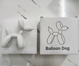Ready to Ship DIY Fluid Balloon Dog White Piggy Blank Resin Art Crafts Embryo Handmade Children's <strong>Toys</strong> Indoor Home Decoration - Product Image 4