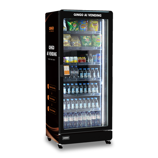 Smart Cooler Qingo Ace AI 24 Hours Large Capacity SDK Enabled Touchscreen Cloud-Based Vending Machine 3-Year Warranty for Sale