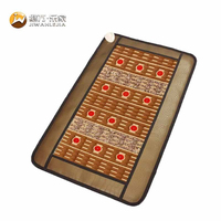Tapis de massage thermique multi-pierres en jade et tourmaline Jiwan Lejia pour salon de bien-être