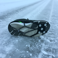 Crampons à glace antidérapants en caoutchouc durable, surchaussures pour la randonnée en montagne, la raquette et les sports d'hiver YTD YTD-015
