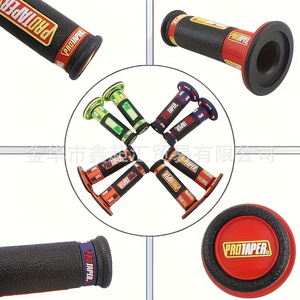 Puños de manillar de motocicleta ZUQING MB215 de goma antideslizantes para moto todoterreno estilo Pro Taper con asiento de acelerador visual - Product Image 3