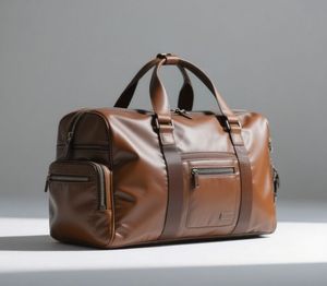 Waterproof Zipper Luxury Custom Logo Durable Large Portable Crossbody Sport Weekender Overnight Duffel Pu Leather Gym <b>Travel</b> <b>Bag</b> - Product Image 1