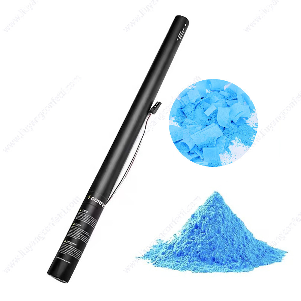 Confettis bleus + poudre 50pcs