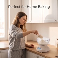 Balance de cuisine numérique compacte avec bol et bec verseur, unités kg/g/ml, pour la pâtisserie et la mesure de liquides, capacité 1 kg 1g