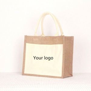 Bolsa de Yute Personalizada al por Mayor, Ecológica, para Compras, Uso Diario, Gimnasio - Product Image 1