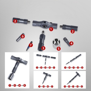 52-in-1 Multi-functional Plastic Ratchet <b>Screwdriver</b> <b>Set</b> Strong Magnetic Interface 360 Rotation Hardware Wrenches Featuring - Product Image 3