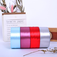 Vente en gros grand stock 196 couleur haute qualité 4cm 1.5 pouces 100yds/rouleau ruban de satin 38mm ruban de satin double face simple