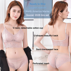 Индивидуальный пошив: Комплект женского белья без косточек с треугольными чашечками, топ-бюстгальтер пуш-ап и трусики. - Product Image 2