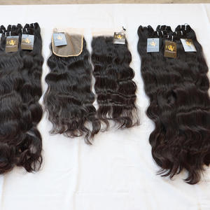 Paquets de cheveux de haute qualité et fermeture, Extension de cheveux naturels, tissage en lot avec fermeture Hd, Extensions de cheveux bruts du cambodge - Product Image 2