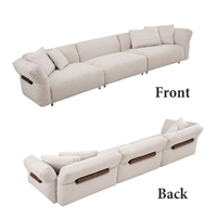 Modernes Luxus-Modulsofa für das Wohnzimmer, rechteckiges großes Stoffsofa