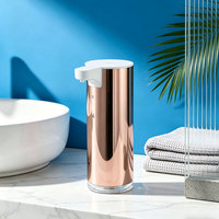 Distributeur automatique de savon mousse de luxe, série couleur or, haute qualité, OEM, capteur infrarouge intelligent sans contact, premium, directement de l'usine