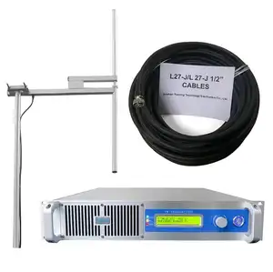400W FM Radio Transmitter Compact + 1-bay dipole antenna +30 meters 1/2" feeder cable with free shipping