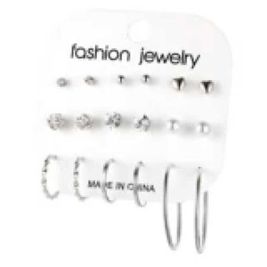 Tending moda donna elegante orecchini pendenti conchiglia fiore in lega con taglio principessa diamante vendita calda gioielli all'ingrosso - Product Image 1