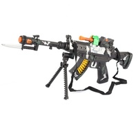Jouet amusant pour enfants, pistolet électrique de simulation, jouet pistolet à pop avec lumière colorée et son de combat, jeu en plein air, jouets pour enfants
